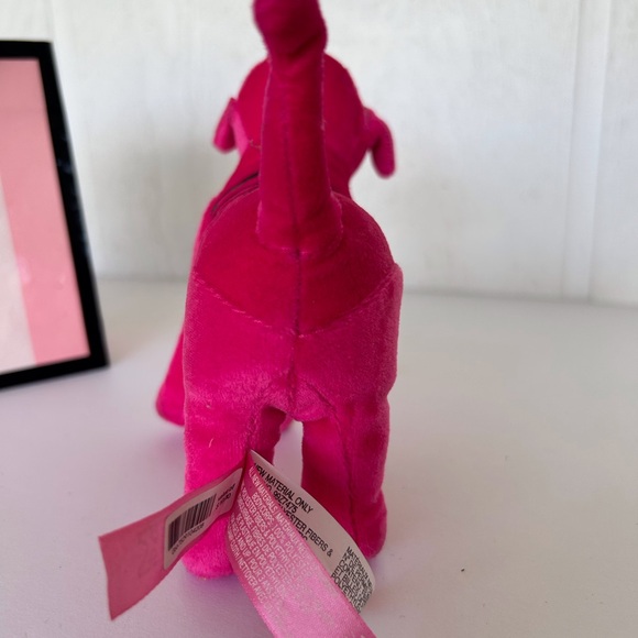 PINK VICTORIAS SECRET PLUSH VELVET PINK DOG NWT - Picture 11 of 14